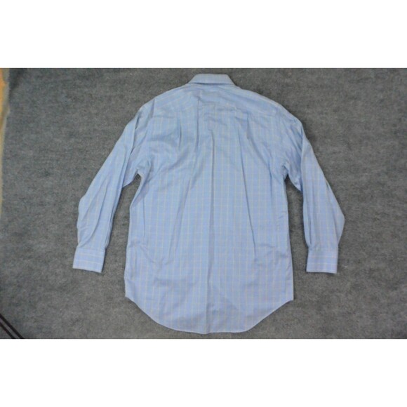 Charles Tyrwhitt Shirt Mens 15.5x33 Blue Yellow Plaid‎ Non-Iron - Picture 5 of 9